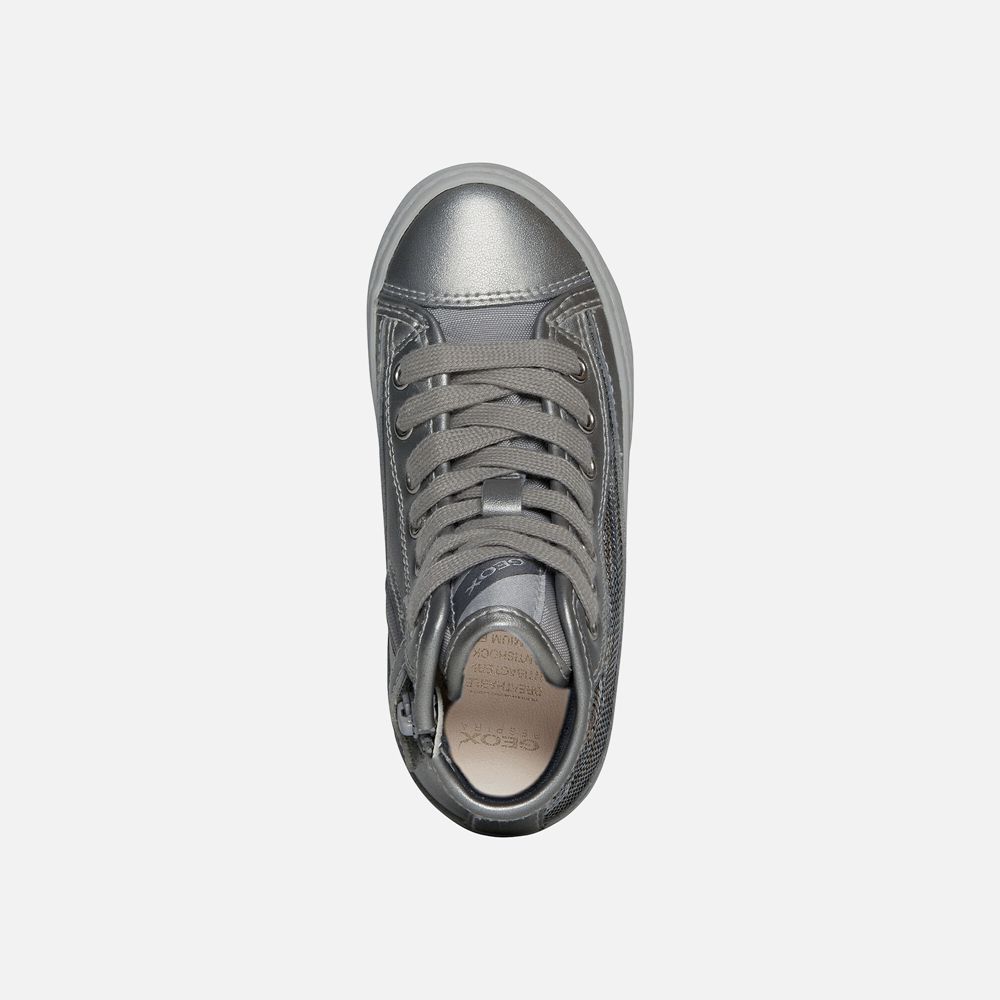 Geox Kiz Çocuk Spor Ayakkabı Koyu Gümüş - Kalispera - ZAR-326908